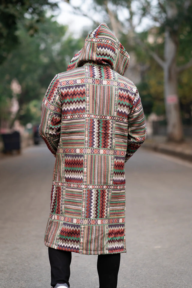 Majestic Jacquard Trench Coat