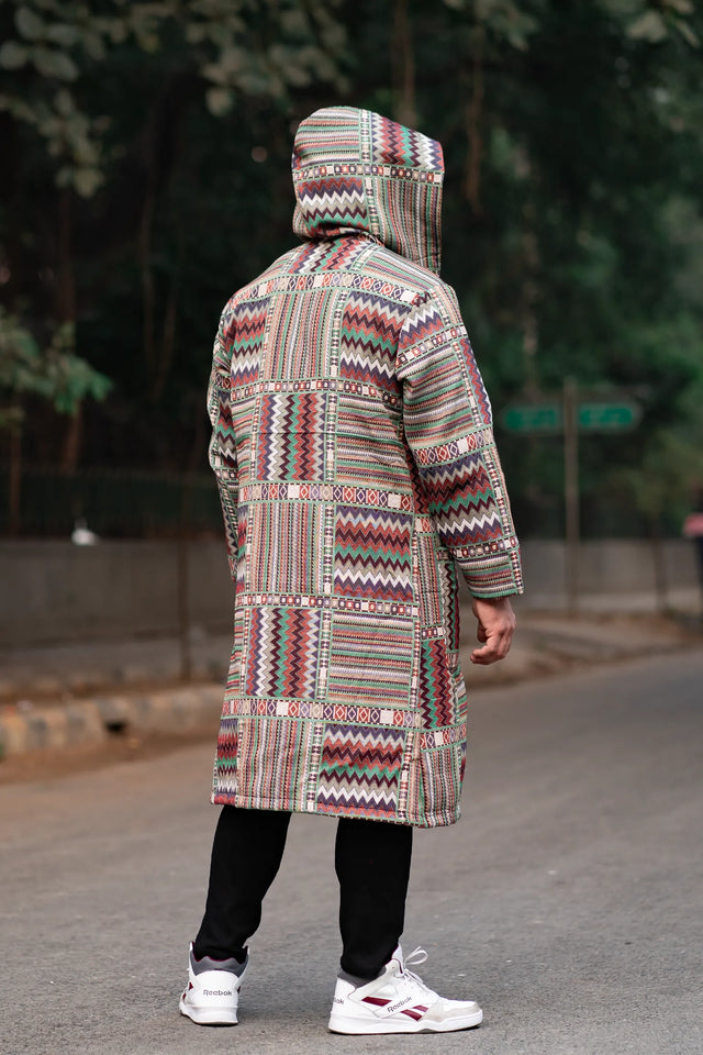 Majestic Jacquard Trench Coat