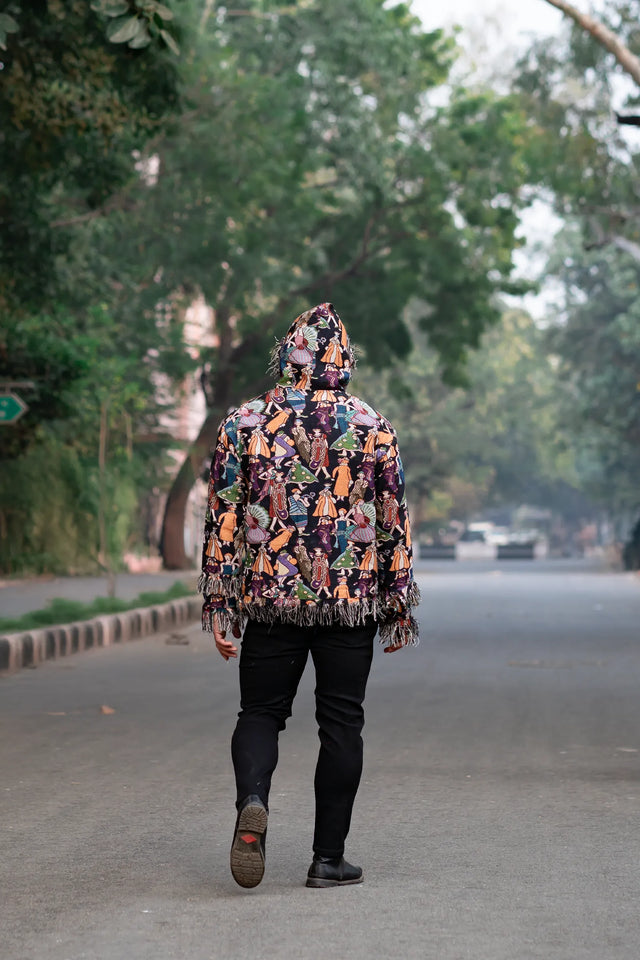 Cosmic Weave Blanket Hoodie