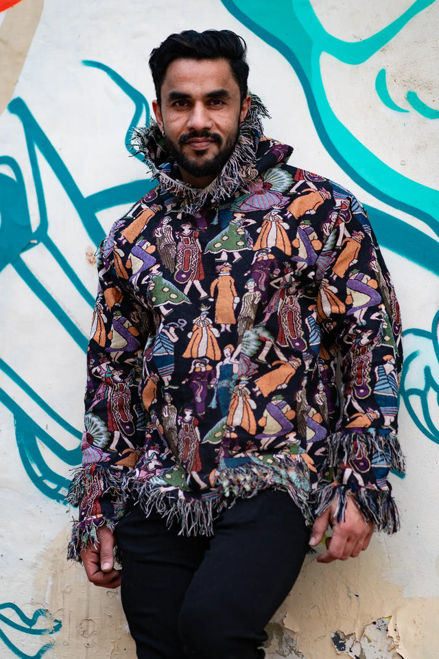 Cosmic Weave Blanket Hoodie