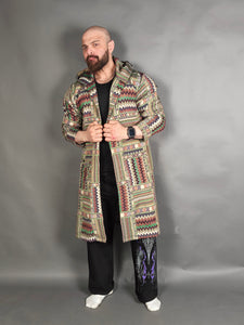 Majestic Jacquard Trench Coat